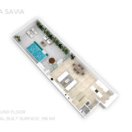 Vacation I Casa Savia, Private Pool, Bbq, Renovated In 2024, Luxury Ample Interiors, Next To Restaurants, 10min Walk To The *
